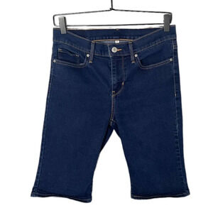 Levi’s Women’s Dark Blue Stretch Bermuda Shorts Size 29